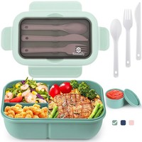 Brotdose Bento Box 1250Ml Mit FäChern Erwachsene Lunchbox Mikrowellengeeignet