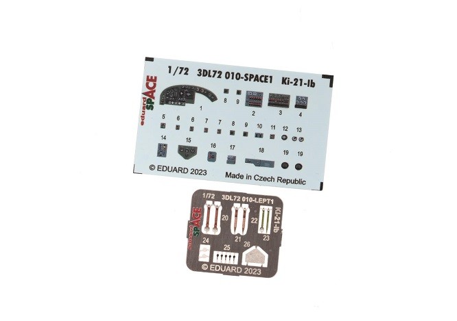 Eduard Accessories 3DL72010 - 1:72 Ki-21-Ib SPACE For ICM - New
