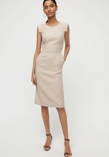 NWT J.Crew Resume Sheath in Flax Beige Stretch Linen Dress 10 $168