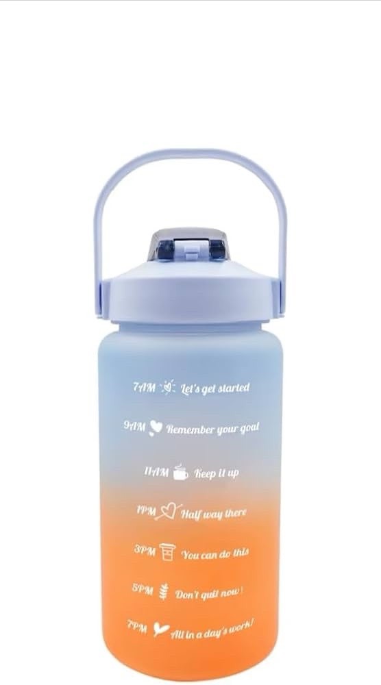 Ombre Water Bottles*Hydration Measurements & Flip-Top Lids*48-oz