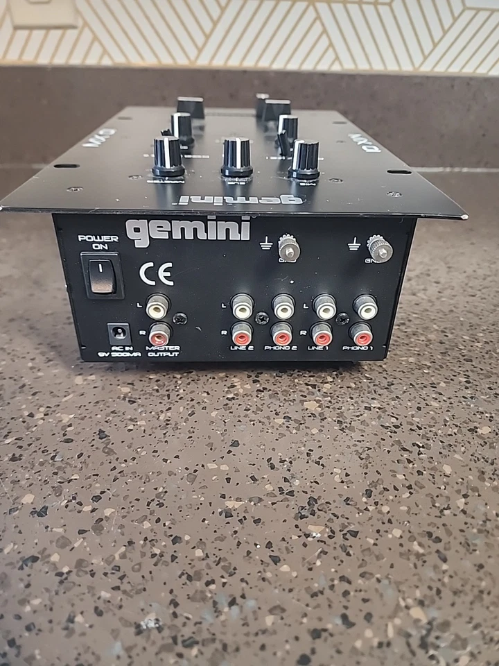  Gemini MX-01 2 Channel Stereo Mixer Only. No Cords,Unknown Condition-Sold As Is - Image 3 of 4