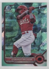 2022 Bowman Chrome Sapphire Edition Prospects Aqua 97/99 Leonardo Balcazar 09an