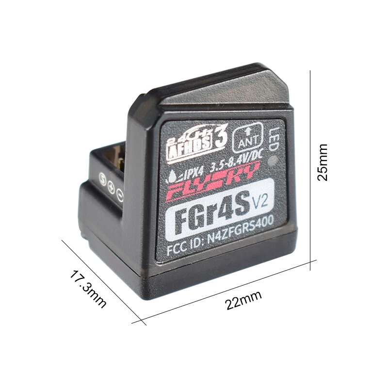 Flysky FGR4S FS-FGR4S 4CH 2.4G Receiver Can Be PPM/IBUS for FS-FG4 Transmitter - Image 2 of 4