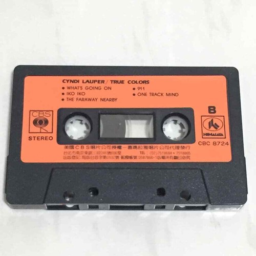 Cyndi Lauper 1986 True Colors Taiwan 1st Edition Cassette Tape with Promo Insert - Picture 6 of 6