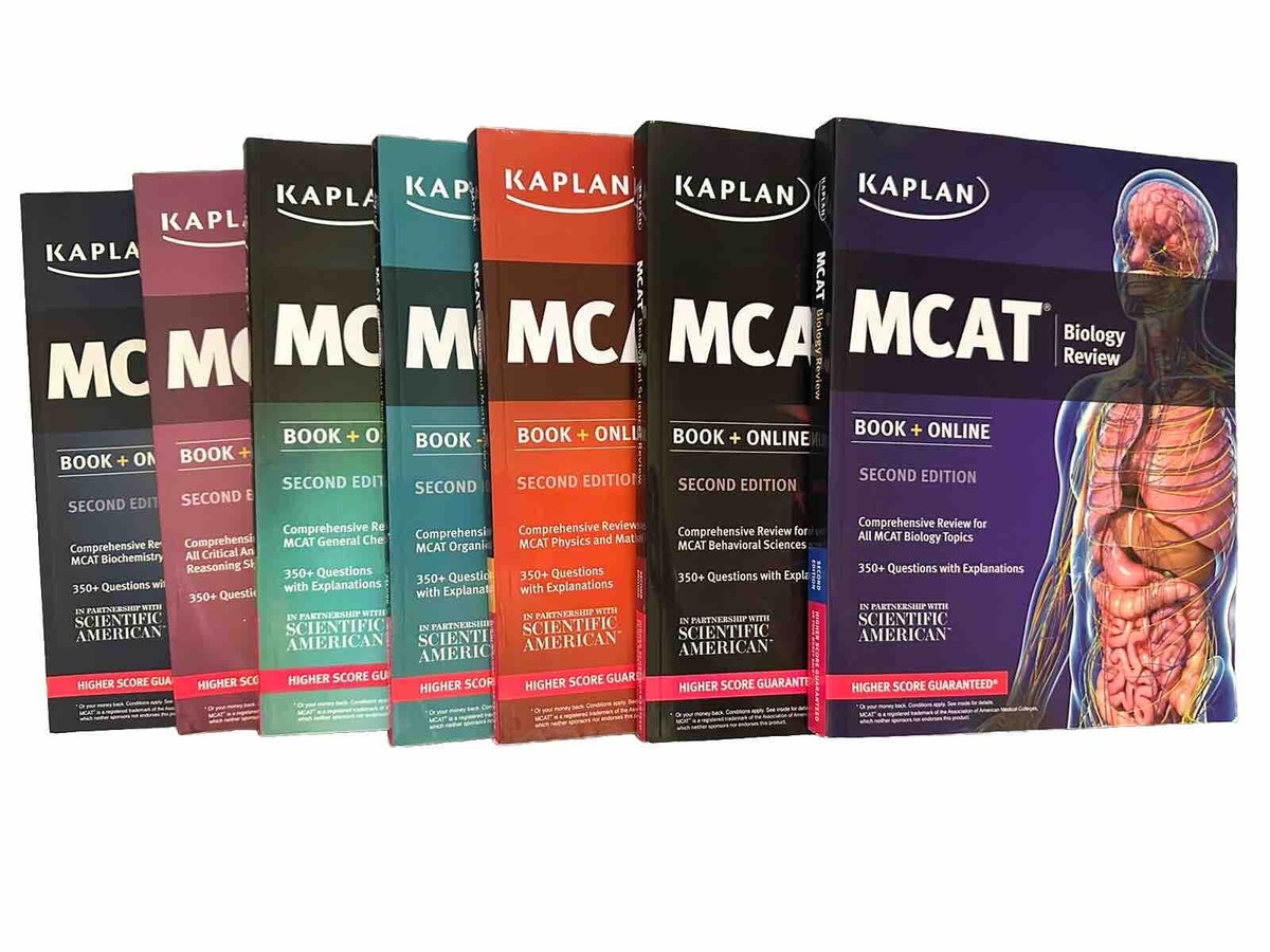 Kaplan MCAT Complete 7-book Subject Review: Second Edition - Good 