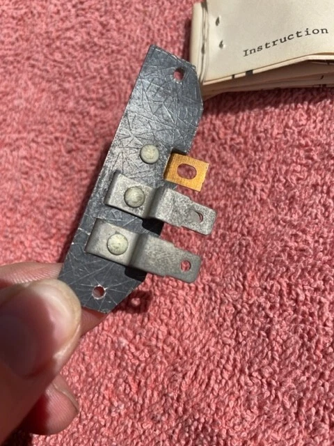 Chevrolet Pickup Truck C10 C20 1962-1966 placa de motor limpiaparabrisas 1 velocidad #4910350 Foto 3 de 4