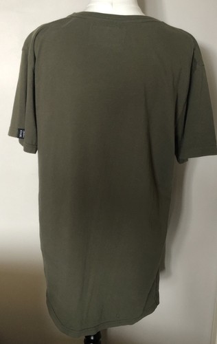 DVNT Clothing Army Khaki Green Logo T Shirt Mens Size Medium Casual - Picture 2 of 6