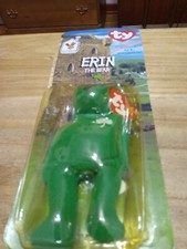 Erin The Bear - 1997 McDonalds Ty Beanie Baby w/ Rare Errors 1993 OakBrook