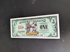 2002 "Aa" $1 UNC Disneyland Dollar steamboat willy mickey