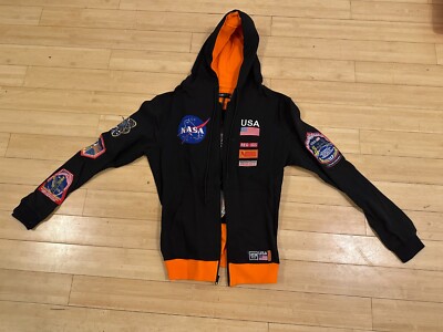 Size M Hudson The Meatball Space Full Zip Hoodie H5052383EY-BLK Black