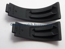 ROLEX OEM Daytona Oysterflex 20mm BLACK Rubber Strap Set (Sizes E+ F) 350501 NEW