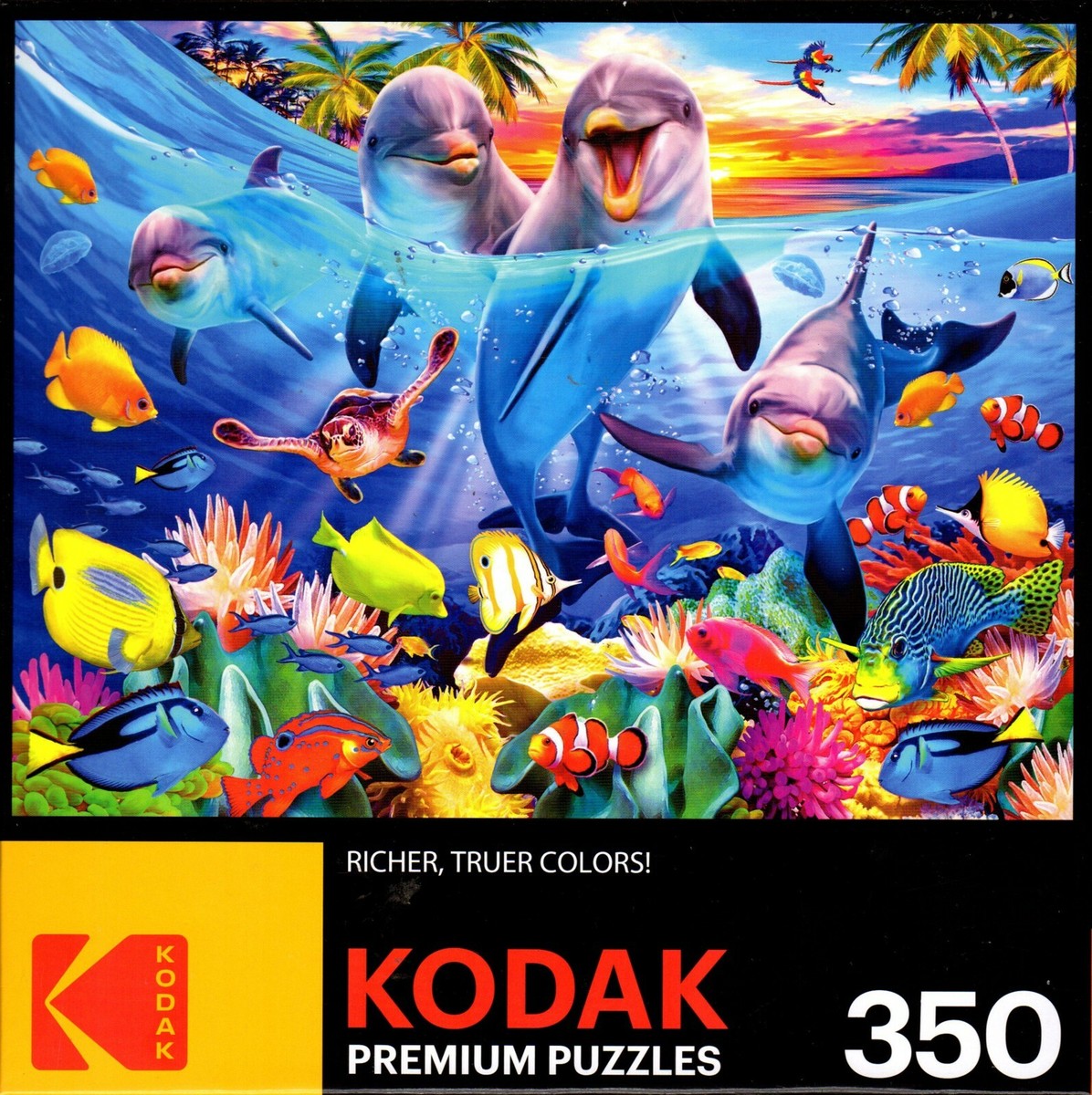 Kodak - Playful Dolphins by Howard Robinson 350 Piece Puzzle | eBay