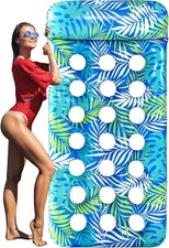 Inflatable Pool Float for Adults – Oversized Raft Lounge Chair for Summer Fun