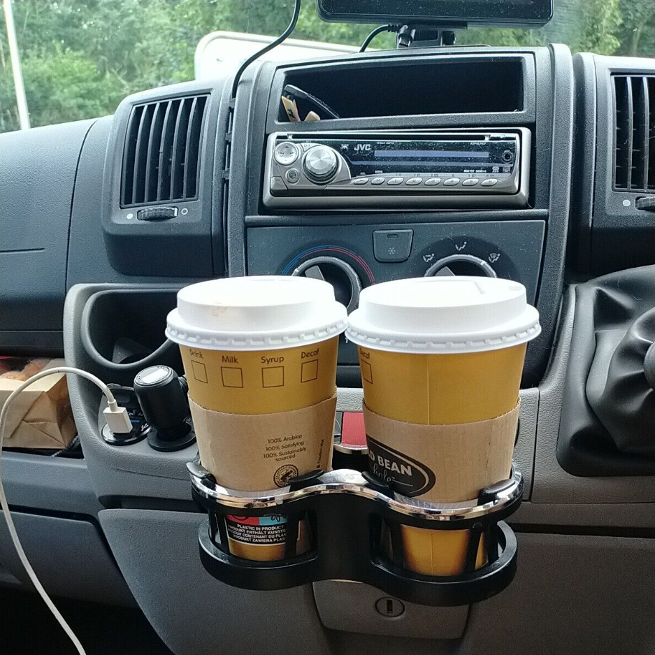 Getränkehalter Für Auto, 2 In 1 Doppel Auto Becherhalter, 360° Drehbar