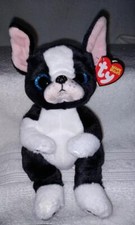 Ty Beanie Bellies Tink the Boston Terrier Dog 6"H NWT