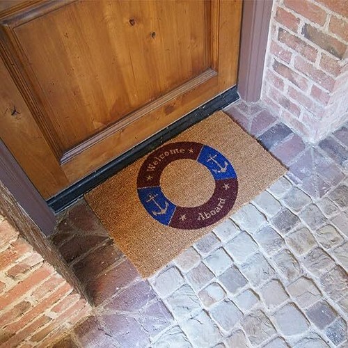 Rubber-Cal "Bienvenido a bordo"? Alfombrillas para puertas náuticas 15mm X 18" X 30" - Imagen 6 de 6