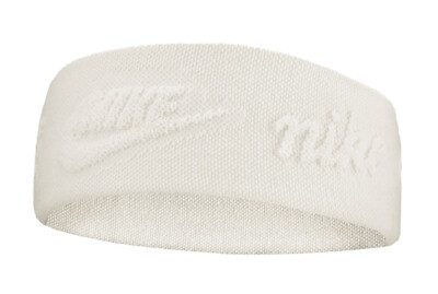 Nike Stirnband Herren Breit Sport Frottee Einheitsgröße Off White Neu 100% Original