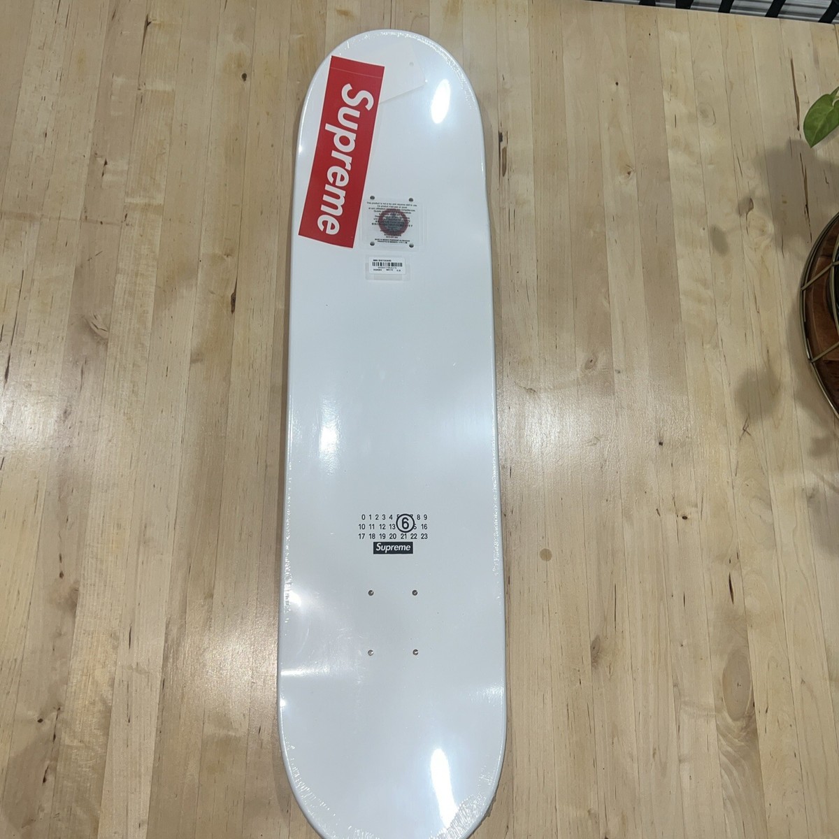 New Supreme / MM6 Maison Margiela White Scratch Off