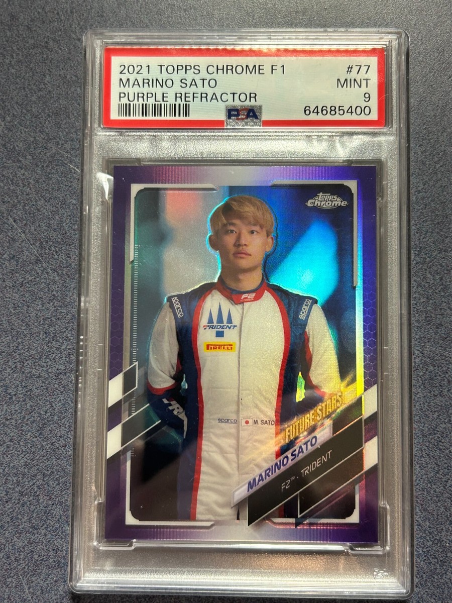 2021 Topps Chrome 99/399 Purple Refractor #77 Marino Sato PSA 9