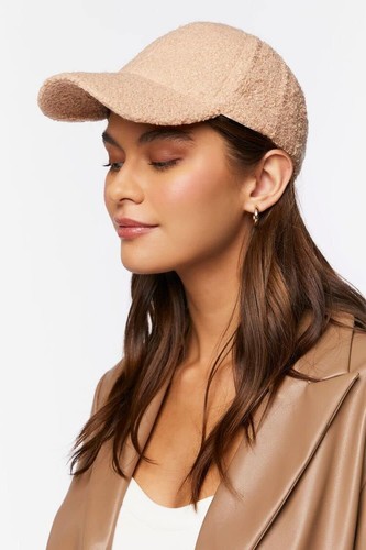 Faux-Sherpa-Baseball-Hat for Women & Men Winter Warm Faux One Size, Khaki - Picture 6 of 6