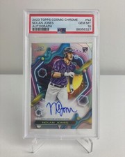 2023 Topps Cosmic Chrome Nolan Jones Autograph CCA-NJ PSA 10