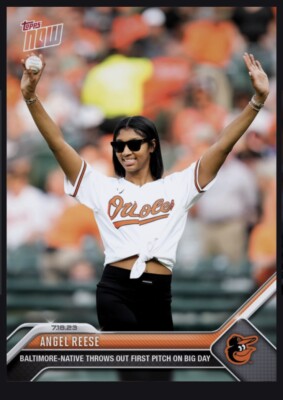2023 TOPPS NOW-Throws First Pitch WNBA Rookie-ANGEL REESE(TOPPS Bunt Digitalcard