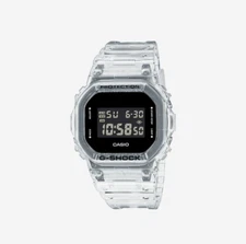 Casio G-Shock DW-5600SKE-7 Black Digital Dial Transparent Resin Band W / Express