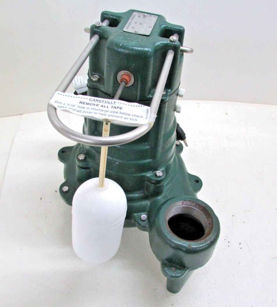 NEW! ZOELLER Sewage Ejector Pump 110V AC, Vertical Float, 85 gpm, M267
