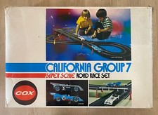Vintage 1973 Cox California Group 7 Slot Car Super Scale Road Race Set Tested