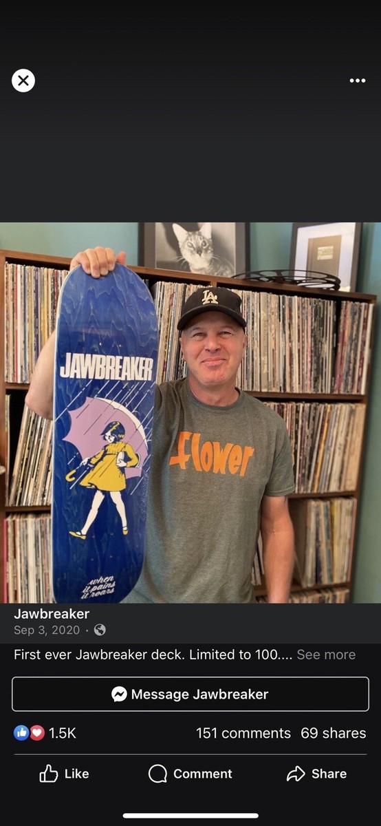 Jawbreaker Salt Girl Skateboard 163/200 Today is my 45th birthday