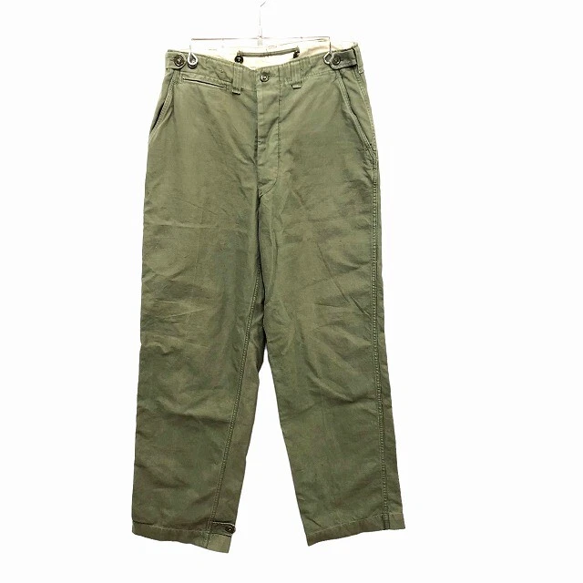 US Army 1940s Vintage M-43 Field Trousers Size W30.5 L33 Men's Bottom Pants