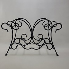 Southern Living At Home Red Mountain Iron Floor Magazine Holder Black Iron