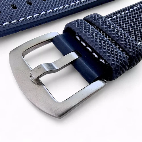 Elite Hybrid FKM Rubber Sailcloth Divers Watch Strap Band Two Piece 20 21 22 mm - Picture 71 of 94