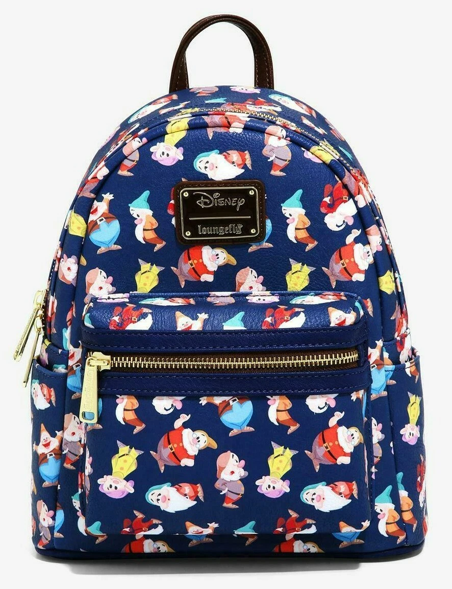 Loungefly Disney Snow White and the Seven Dwarfs Allover Print Mini Backpack  NWT | eBay