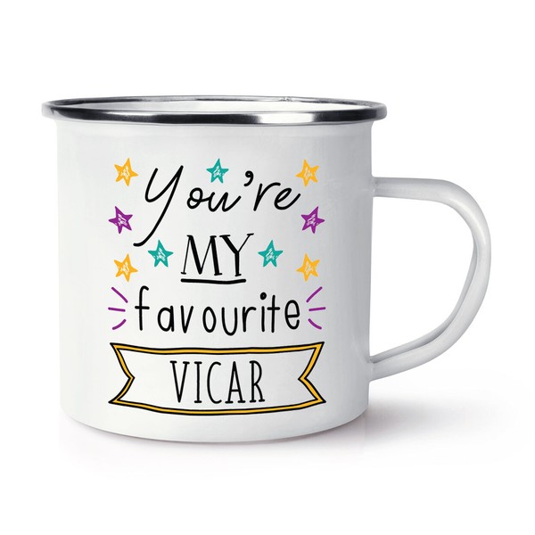 You're Mein Favorit Vicar Stars Emaille Becher Tasse Gott Jesus Worlds Best-image