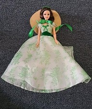 1994 Gone With the Wind Green/White Barbeque Dress Barbie Scarlett O'Hara