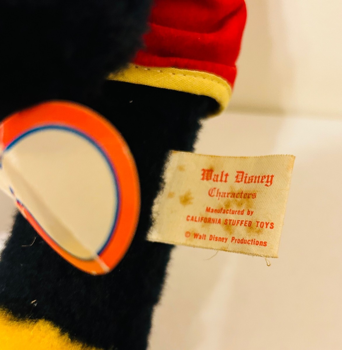 1960s Walt Disney Mickey Mouse Character California Stuffed Toys
