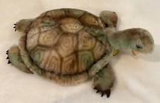 Vintage small 1960 Steiff mohair turtle "SLO", orj owner, Germany, too cute