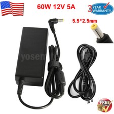 60W Power Supply AC 100-240V to DC 12V 5A 5.5 2.5mm Adapter for LED Strip Light
