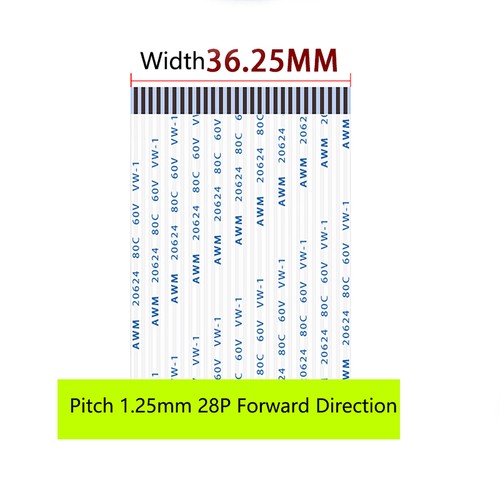 FFC/FPC Flexible Band Kabel Draht 80C 60V VW-1 4/5/6/7/8/9/10-30P, Pitch 1.25mm - Bild 44 von 47