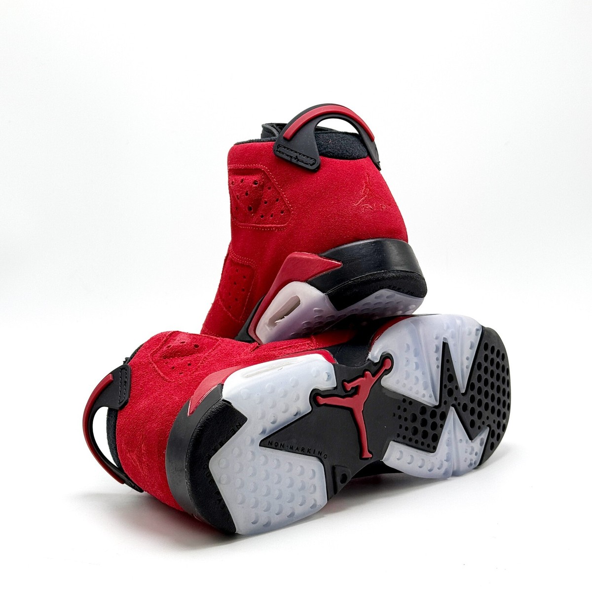 Nike Air Jordan 6 Mid Toro Bravo Size‎ 7Y 2023 384665-600 Red Black OG High Jordan 6 Retro GS  main image 4