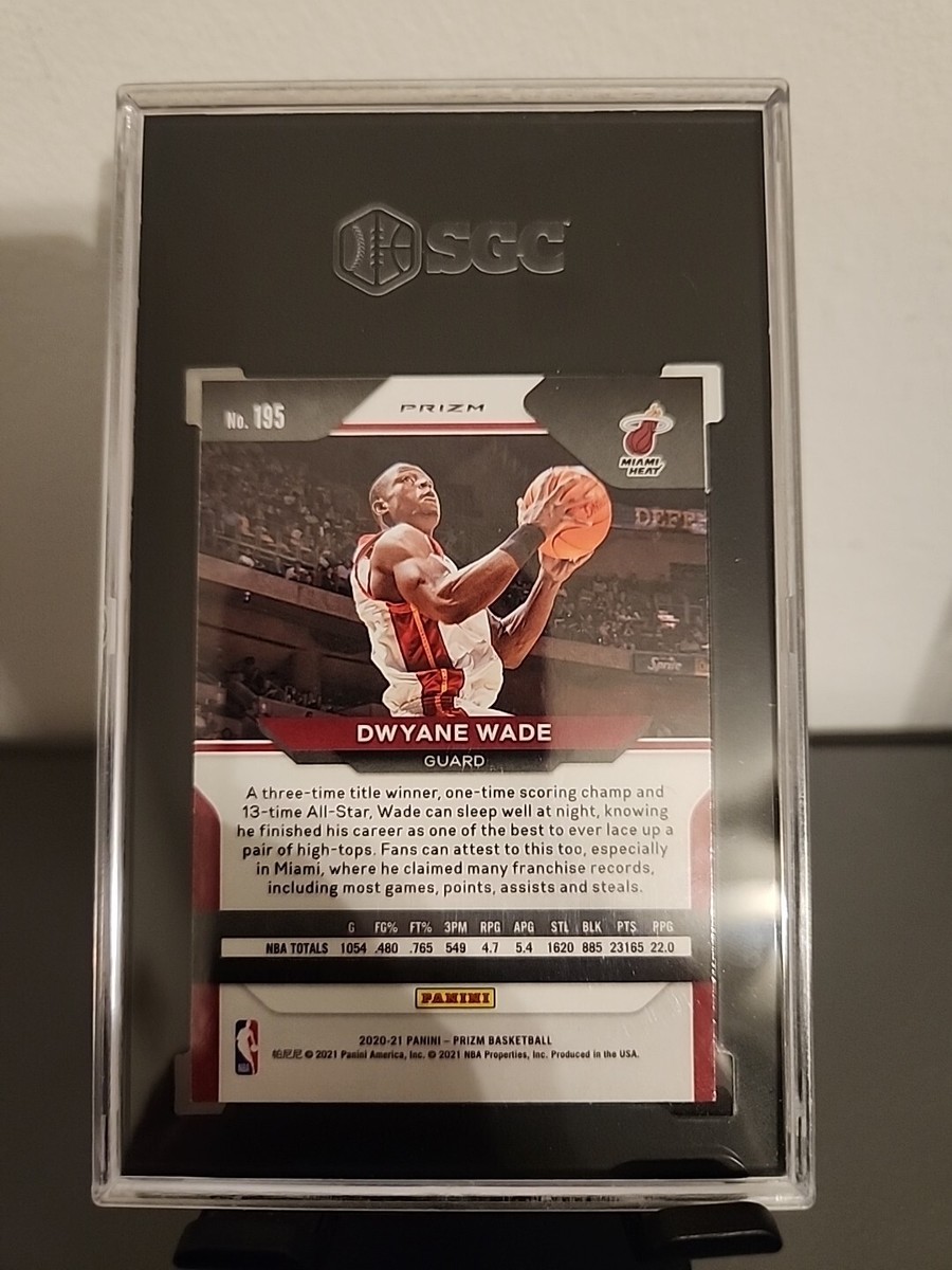 Dwayne Wade Prizm Tmall Gold Wave HGA 9.5 2020-2021 | eBay