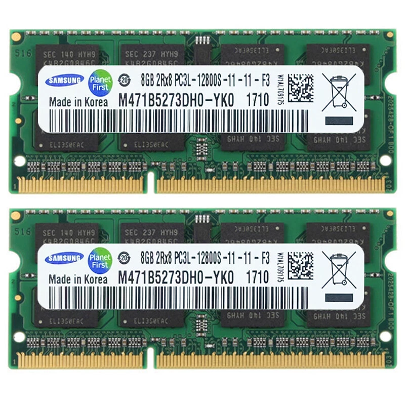 SAMSUNG DDR3L 1600 MHz 16GB (2 x 8GB) PC3L-12800 Laptop Memory SODIMM RAM 1.35V - Image 3 of 4