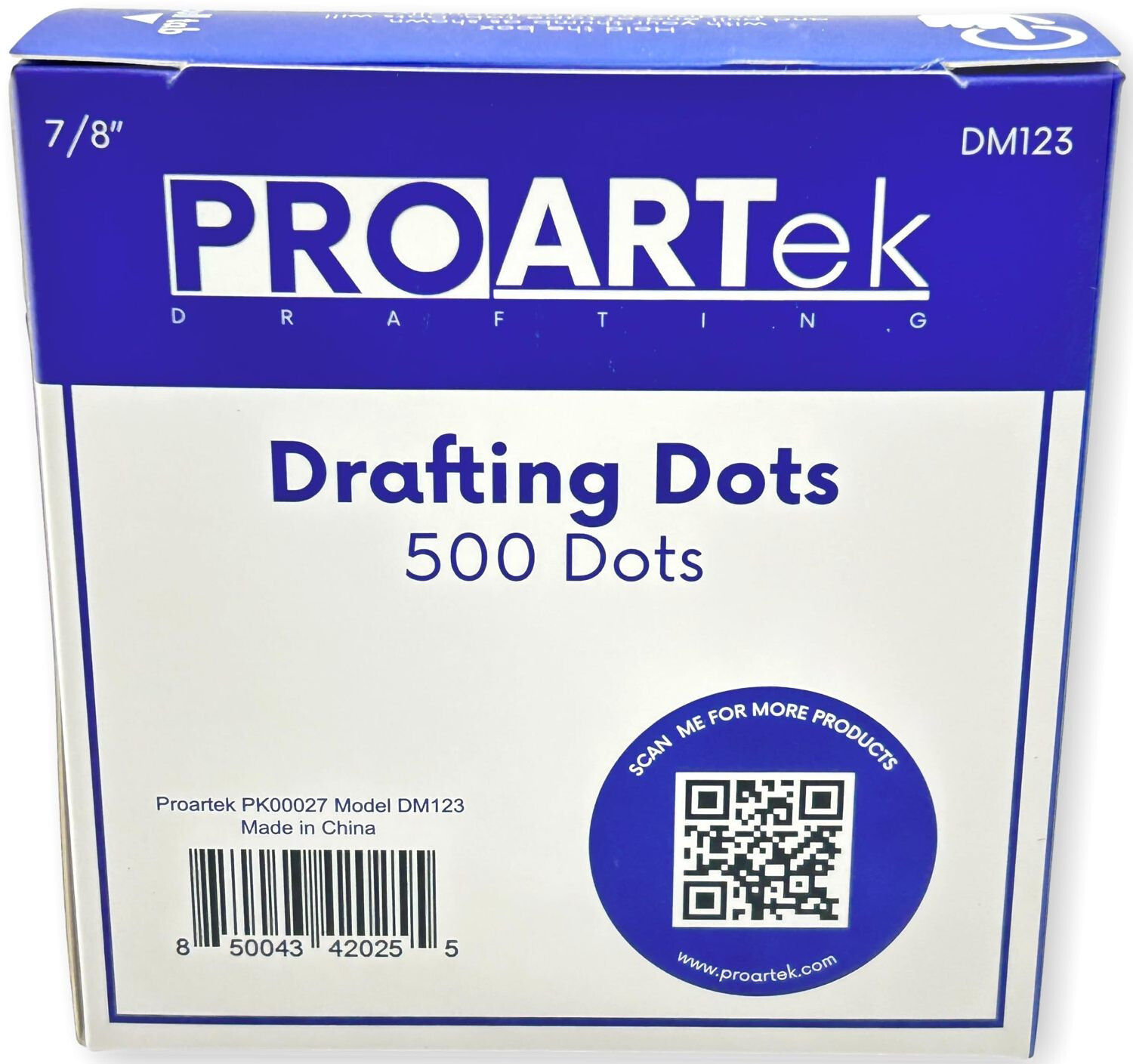 PROARTek PK00027 Model DM123 Drafting Dots, 500 Drafting Dots,  7/8" Diameter