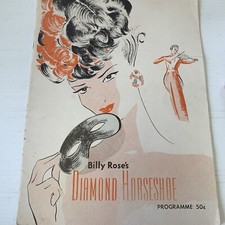 1948 NYC Billy Rose's Diamond Horseshoe Programme 50 Cents U18F