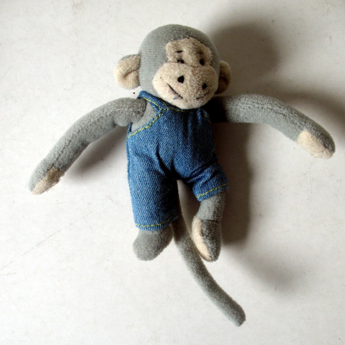 Ancien Petit Singe En Peluche - Style STEIFF ? - 13 Cm - Pour Déco Poupée