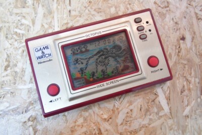 Nintendo Game&watch Octopus Wide Screen Vintage Used Tested