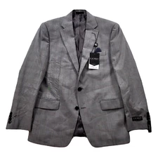 Lauren Ralph Lauren Black White Suit Jacket Mens 40R 40 Glen Plaid $450