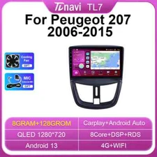 Car Radio For Peugeot 207 2006-2015 Carplay Multimedia Video Player GPS Screen
