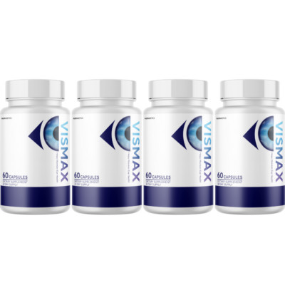 VisMax Vision Support for Enhanced Eyesight & Overall Eye Health - 4 Bottles